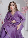Lavender Colour Rayon With Embroidery Work Kurti With Pant Dupatta Aaradhna 1167 Wholesale Market In Surat